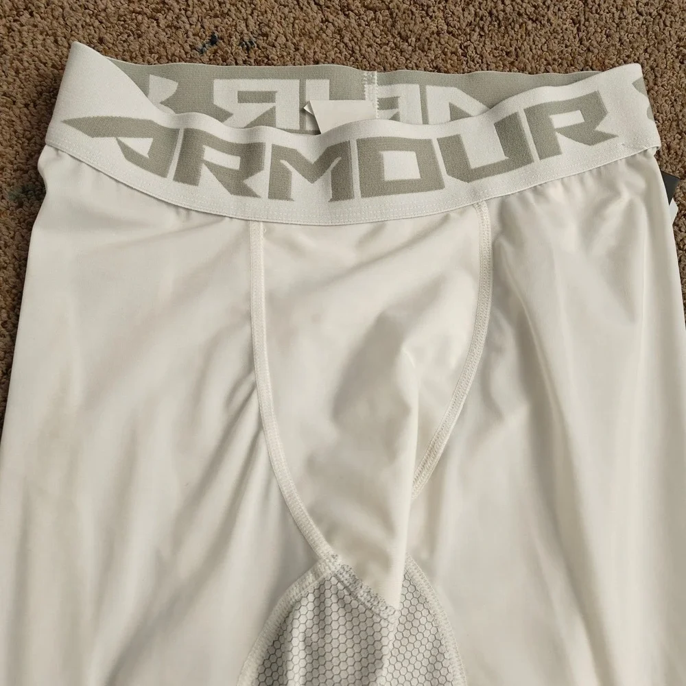 Under Armour Mens Compression‎ Heatgear Padded Tights White M Style UA1248862